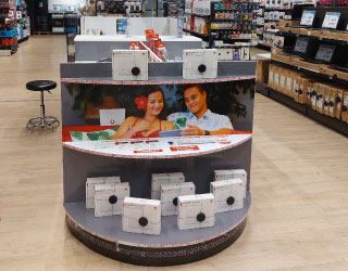 Stand Vodafone Carrefour Taravao