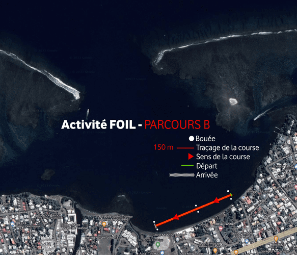 Parcours Vodafoil Race 2023