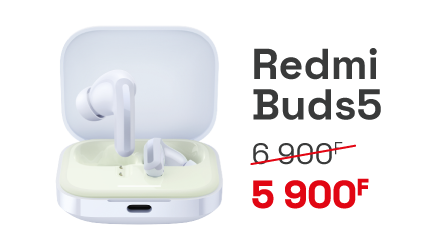 Redmi Buds5 : 5 900 F au lieu de 6 900 F