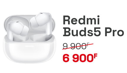 Redmi Buds5 Pro : 6 900 F au lieu de 9 900 F
